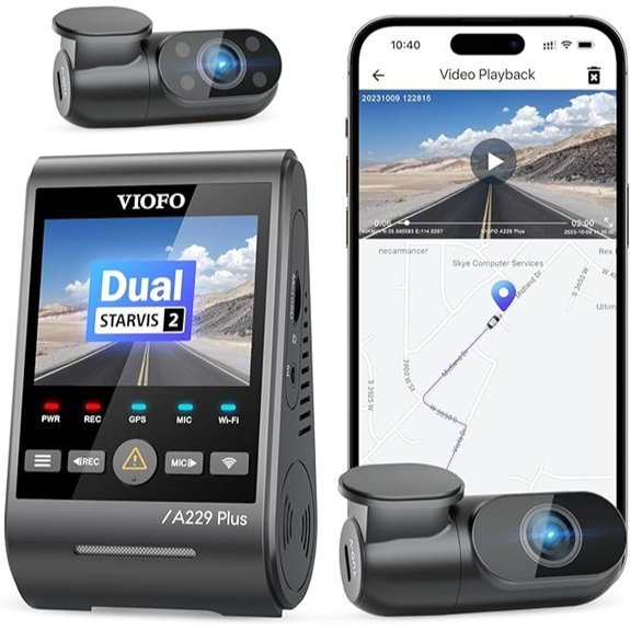 VIOFO A229 Plus 3-Channel Dash Cam