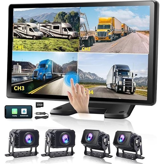 Semi Truck Camera System with 10.36” Monitor
