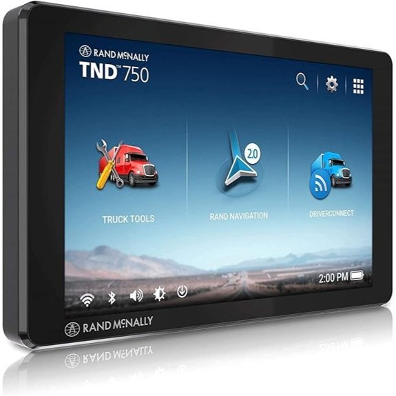 Rand McNally TND 750 GPS Truck Navigator