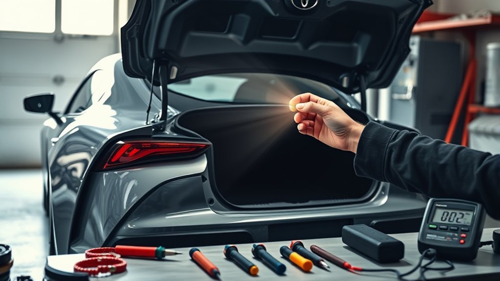 trunk release troubleshooting steps