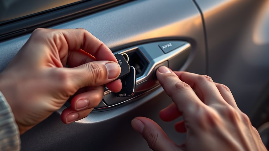 unlock toyota rav4 manually