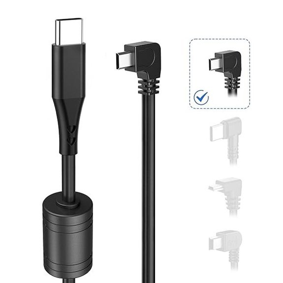 Dash Cam Power Cord USB C to Micro USB