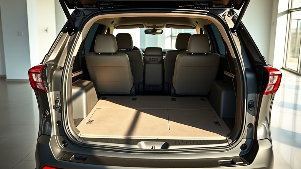 versatile flat folding cargo space