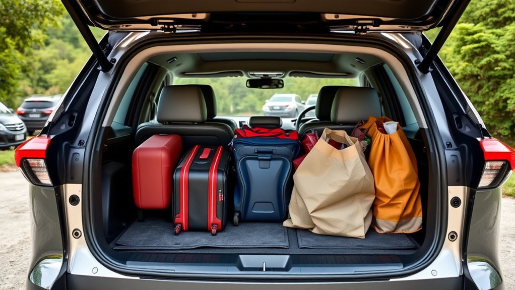 2025 Toyota RAV4 cargo space with folding rear seats