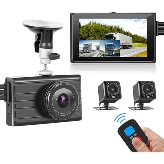 VSYSTO 3-Channel Car Dash Cam with WiFi
