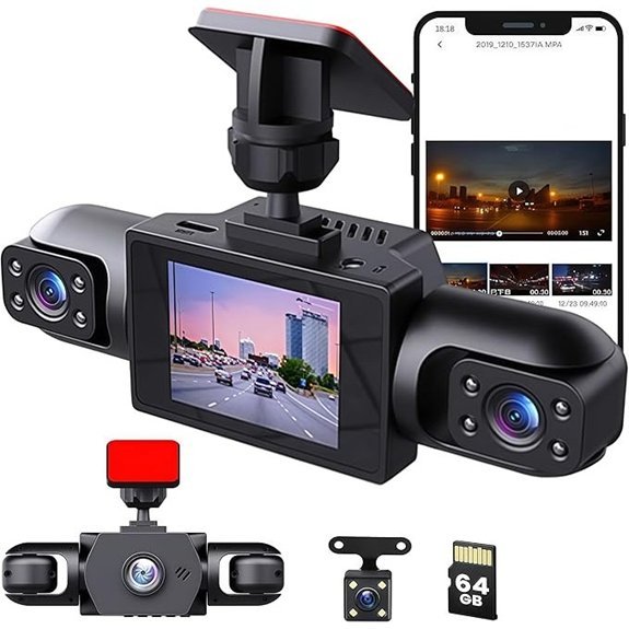 2026 Full View Wireless 4-Channel Dash Cam