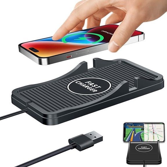 Wireless Fast Charger Car Mount for iPhone & Android