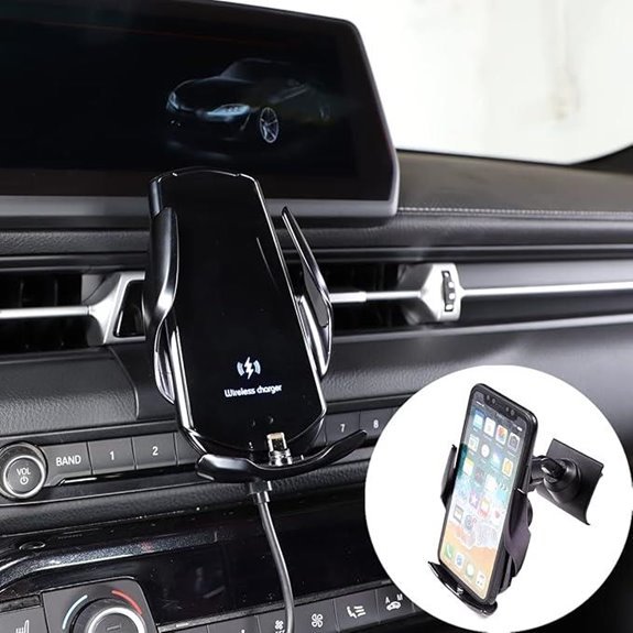 Car Phone Mount with Wireless Charger for Toyota Supra