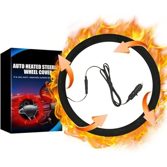 Heated Steering Wheel Cover for 12V Vehicles