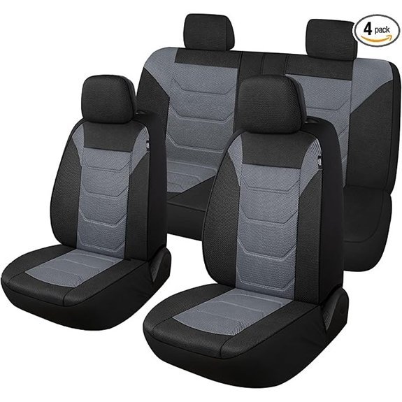 Pariiaotin 3D Air Mesh Car Seat Cover Set