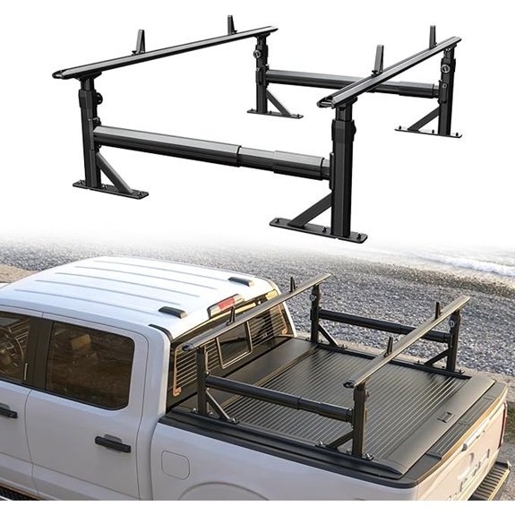 TRUMGETA Adjustable Truck Bed Rack with Side Bars