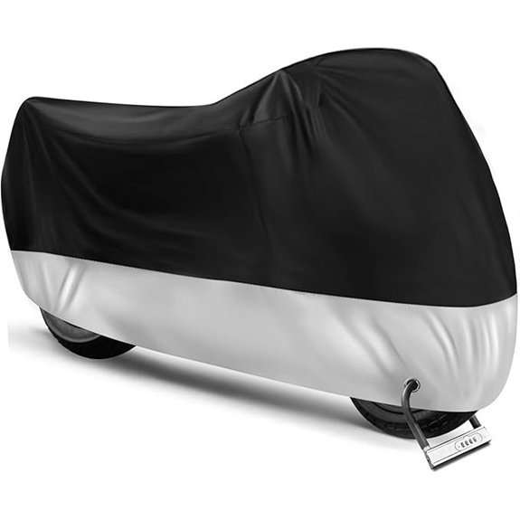Motorcycle Cover All Season Waterproof with Storage Bag