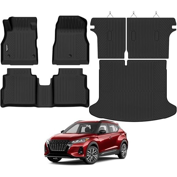 Tongama Floor Mats for Nissan Kicks All-Weather TPE Protectors
