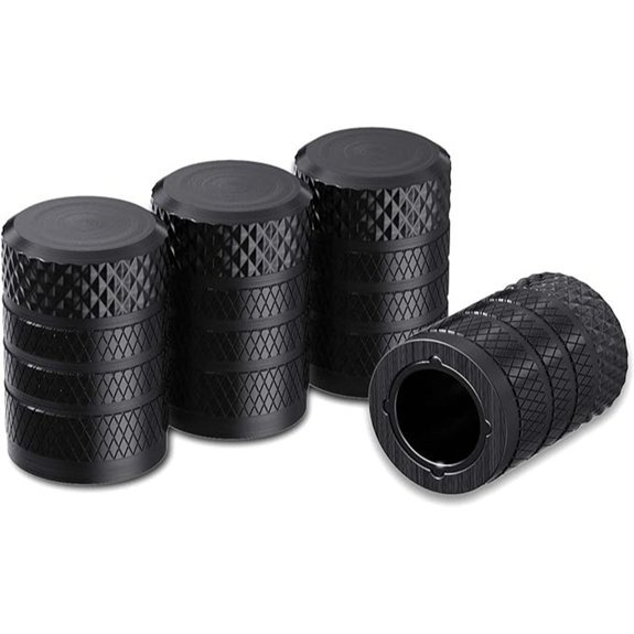 CKAuto Anodized Aluminum Tire Valve Stem Caps (4-Pack)