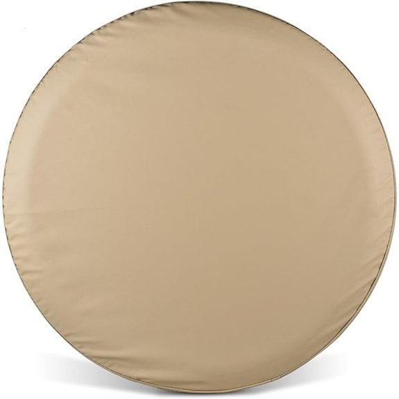 Beige Waterproof Spare Tire Cover (16 Inch)