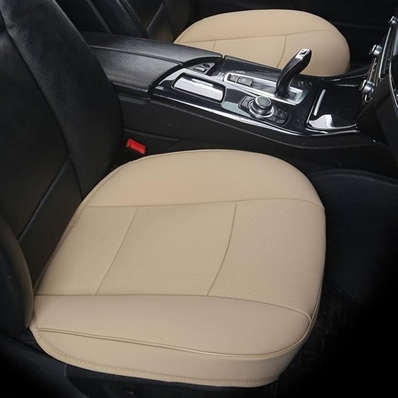 Luxury PU Leather Car Seat Cover (Beige)