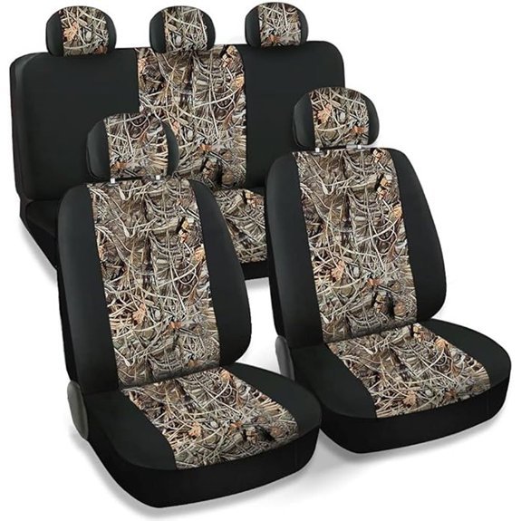 CarsCover Black Camo Seat Covers for Auto Truck