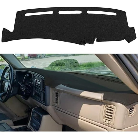 Dash Cover Mat for GMC Sierra/Silverado/Yukon/Tahoe (Black)