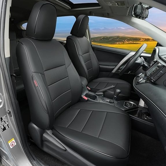 Lolcar Toyota Rav4 Leather Seat Covers (Black)