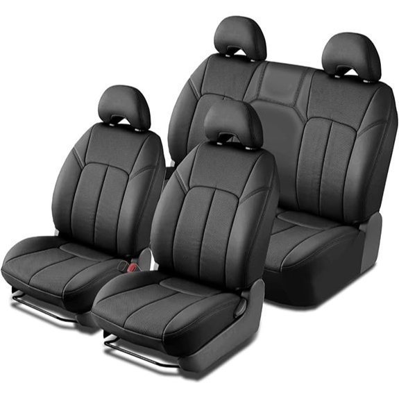 Clazzio 2013-2018 Toyota Rav4 XLE Non Hybrid Black PVC Seat Cover