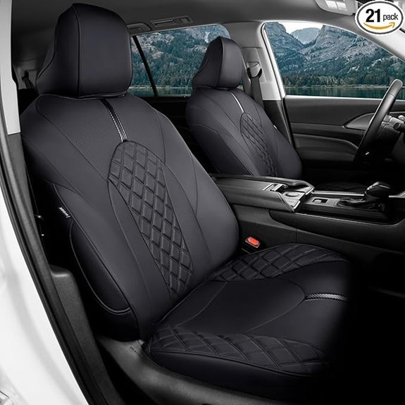 Toyota Grand Highlander 7-Seat Seat Covers (Black)