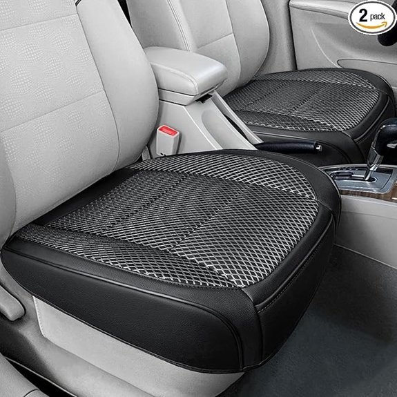 2 Pack Black Ventilated Car Seat Covers