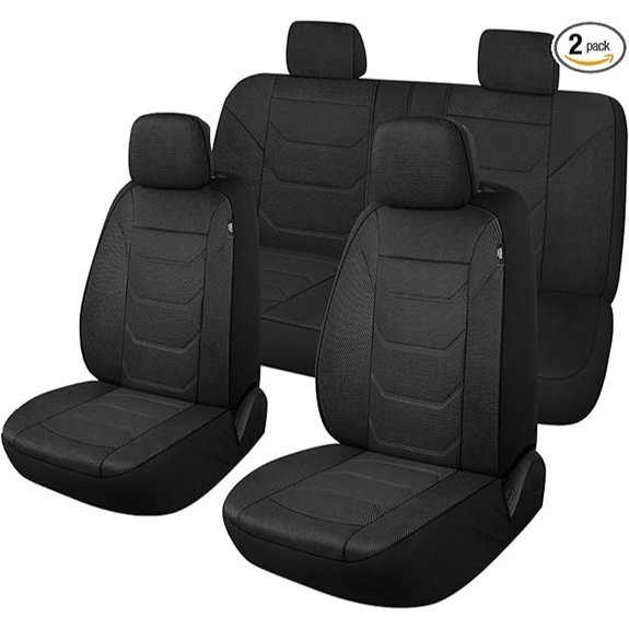 Pariiaotin 3D Air Mesh Car Seat Covers Set