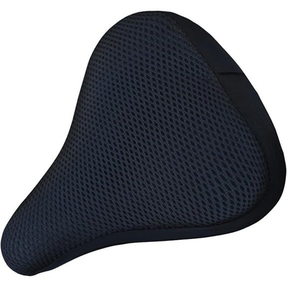 Breathable Mesh Bicycle Seat Cover (20x23cm Black)