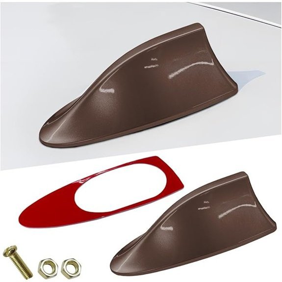 ZIMISI Car Shark Fin Antenna Cover (Brown)