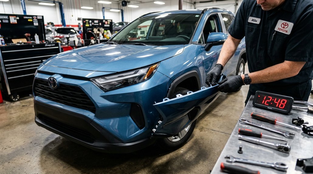bumper cover replacement time