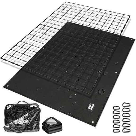 Pickup Truck Bed Cargo Net with Bungee Mesh