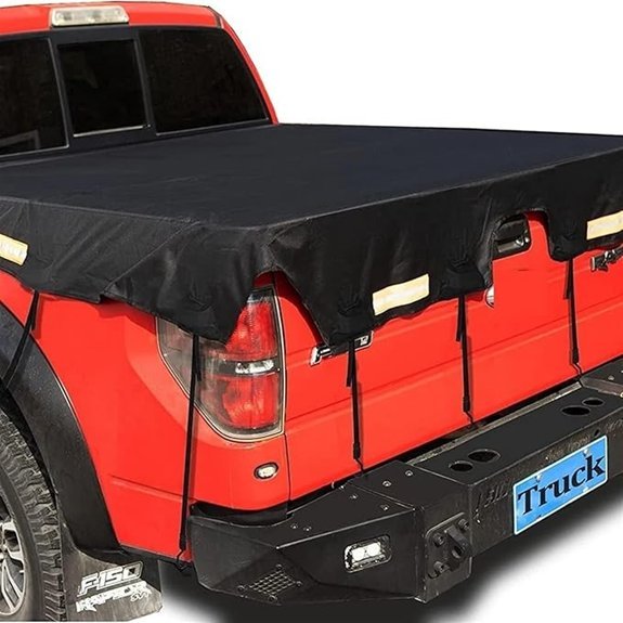 Truck Bed Tarp Cover with Bungee Belt