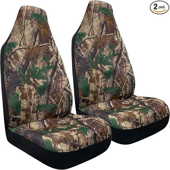TOYOUN Camo Waterproof Front Car Seat Covers