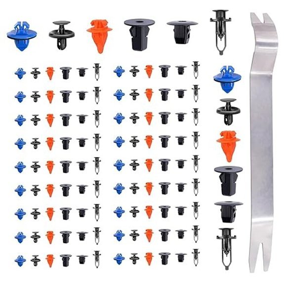 120 Pcs Car Bumper Retainer Clips Kit