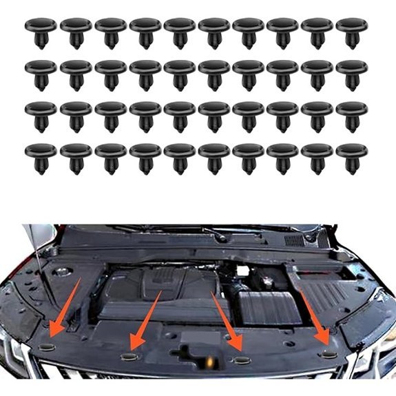 40PCS Car Retainer Clips and Fasteners