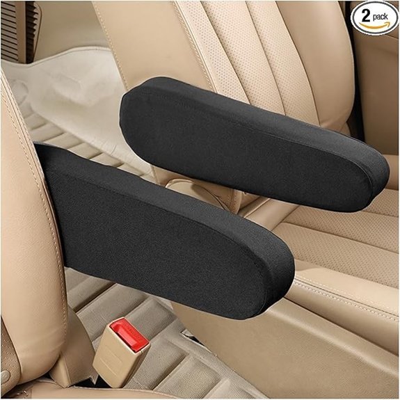 AUCELI Car Front Seat Armrest Covers (2 Pcs)