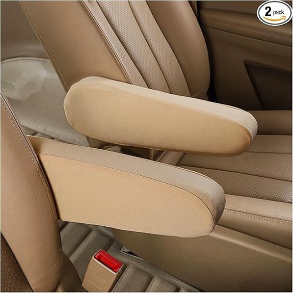 Kewucn Car Front Seat Armrest Covers (2 PCS)