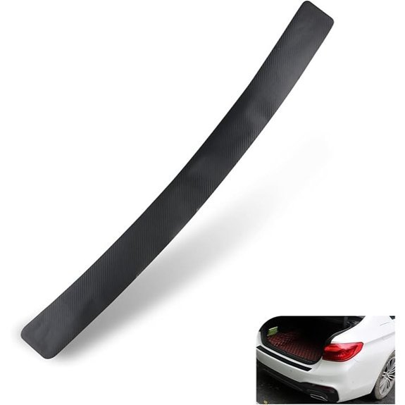 Carbon Fiber Rear Bumper Protector Strip Sticker