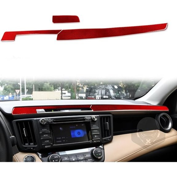 Soft Carbon Fiber Toyota RAV4 Dashboard Panel Cover