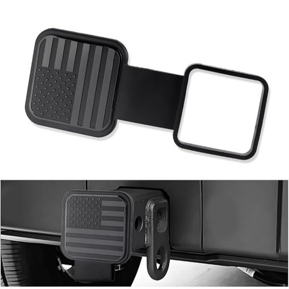 Carleef US Flag 2-Inch Trailer Hitch Cover