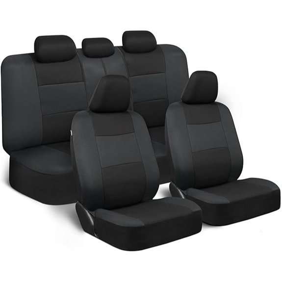 BDK PolyPro Car Seat Covers Full Set - Charcoal