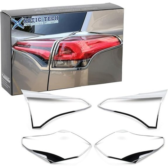 Xotic Tech RAV4 Tail Light Bezel Chrome Trim