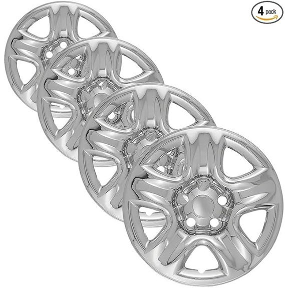 Set of 4 Chrome Wheel Skins for Toyota RAV4 and Highlander
