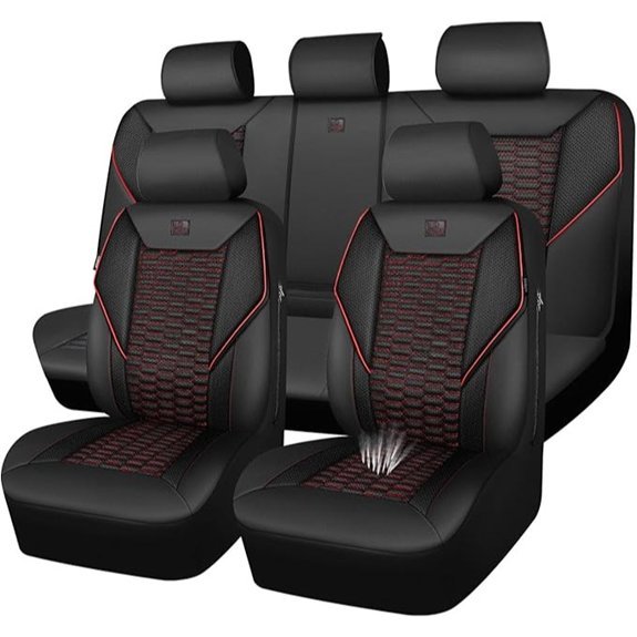 CAR PASS 3D Foam Mesh Leather Car Seat Covers