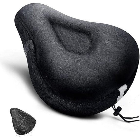 ANZOME Wide Gel Bike Seat Cushion Cover