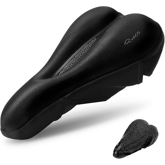 Ryaco Gel Bike Seat Cushion Cover - Black