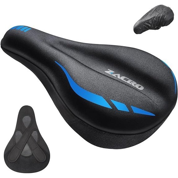 Zacro Gel Padded Bike Seat Cushion Cover