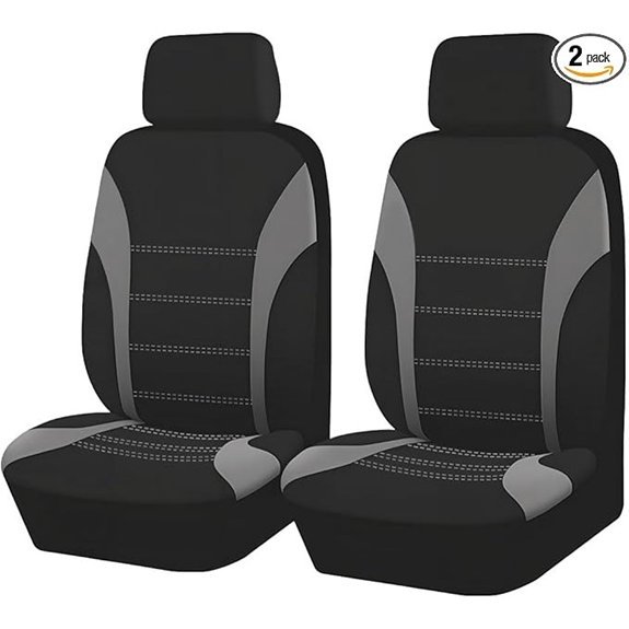 ZIMISI 2PCS Comfortable Car Front Seat Covers