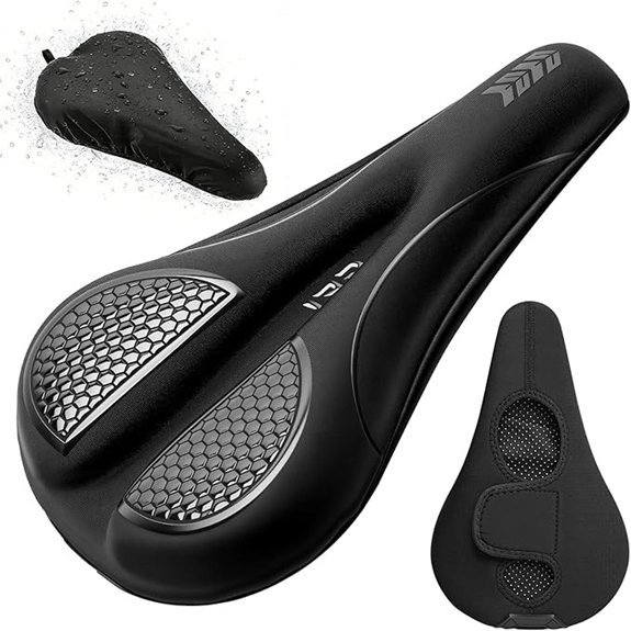 Bike Seat Cushion - Gel Padded Cover for Comfort