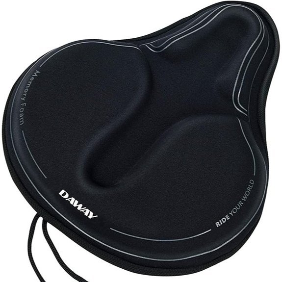 DAWAY Comfortable Bike Seat Cover - Gel & Foam